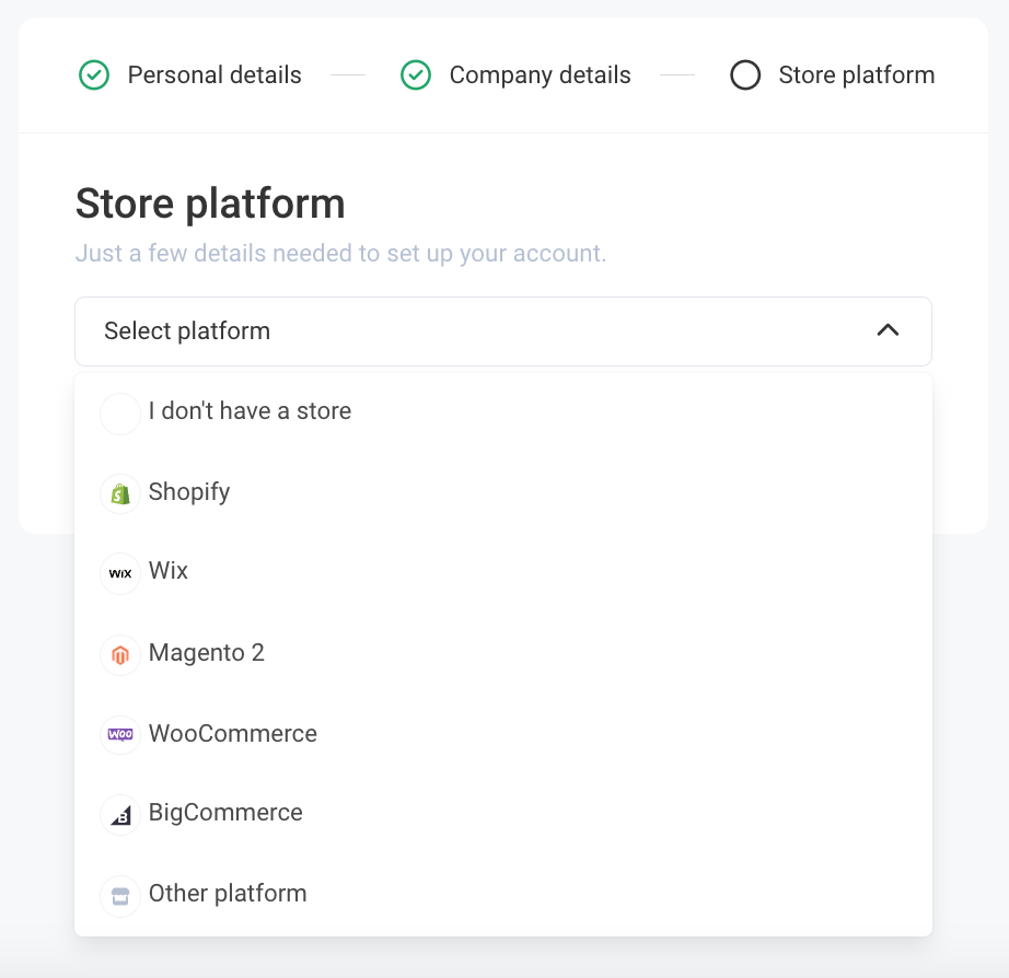 account creation process for Vimmi's platform