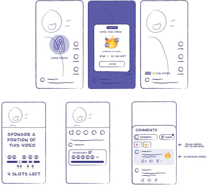 YouTube Hype Concept