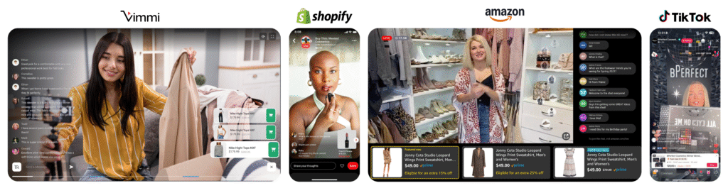 Live shopping apps