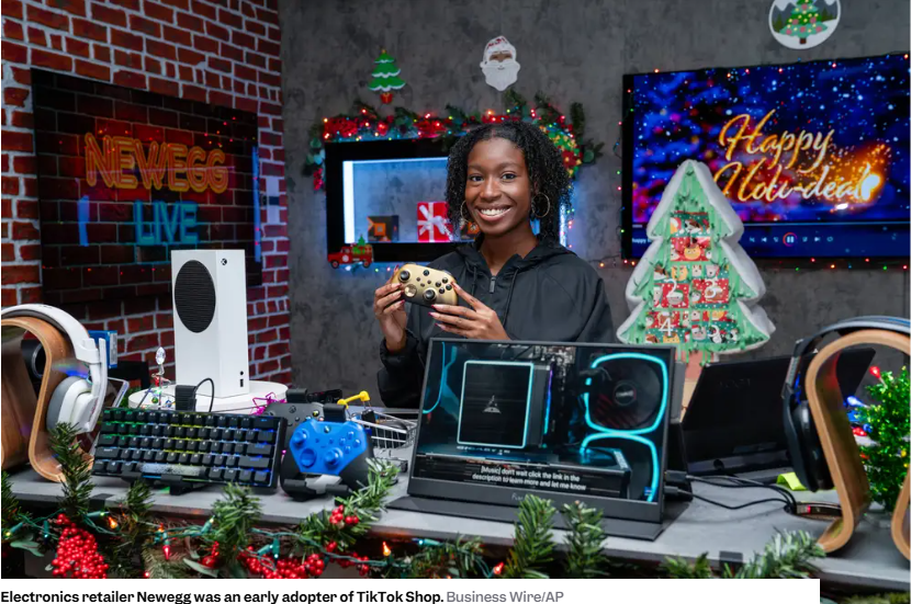 Electronics retailer Newegg was an early adopter of TikTok Shop. Business WireAP